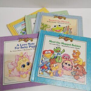 Muppet Babies Books Set of 5 Vintage Jim Henson Kids Stories Miss Piggy Kermit F